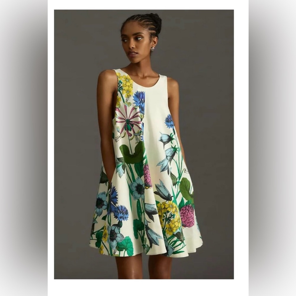 Anthropologie Maeve sleeveless Keiko swing dress extra small XS